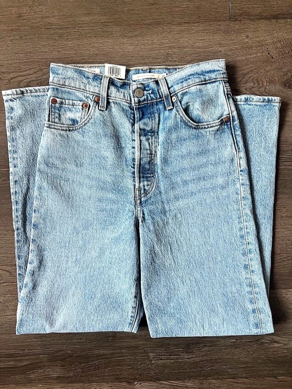 Levi's Ribcage Straight Ankle Jeans Blue Waist 26